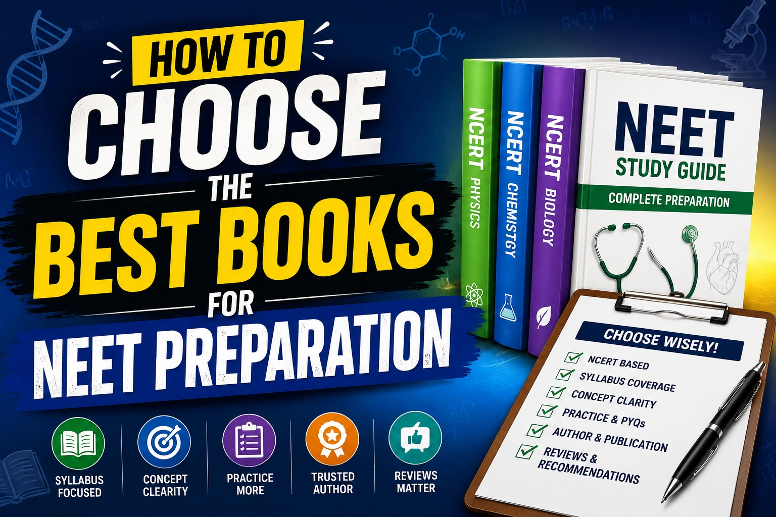 Top NEET Books Toppers Recommend: Complete Subject-Wise Guide for Medical Aspirants